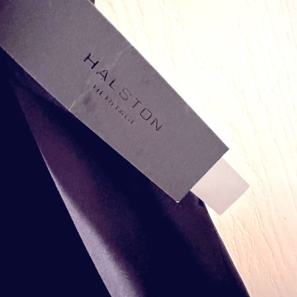 HALSTON HERITAGE BLACK FORMAL GOWN DRESS SEMI SHEER SZ 8 WEDDING PARTY NEW YEARS - Picture 6 of 6